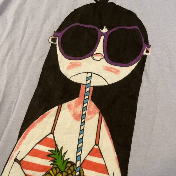 Marc by Marc Jacobs Rare "Miss Marc" Graphic Tee Blue - M - Picture 6 of 11